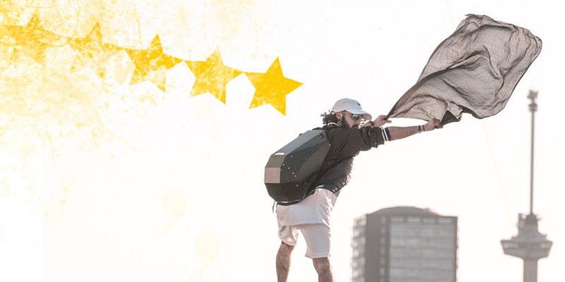5 star solid gray backpack review