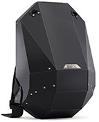 stealthy black adult hard shell backpack