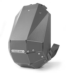 futuristic kids backpack gray