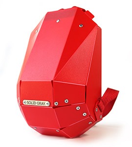 hardshell kids backpack red