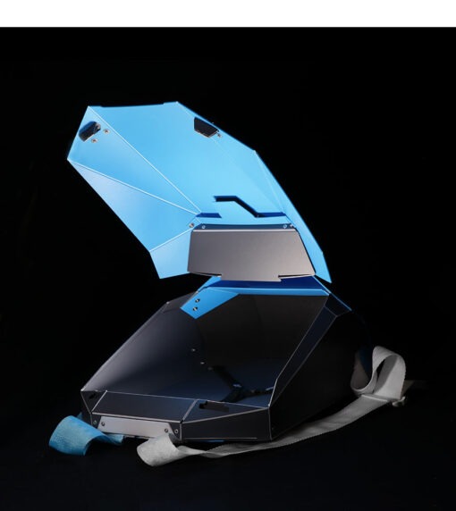 limited edition backpack blue gray