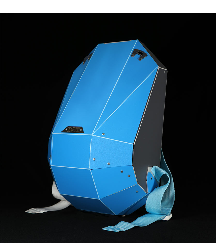limited edition backpack blue gray