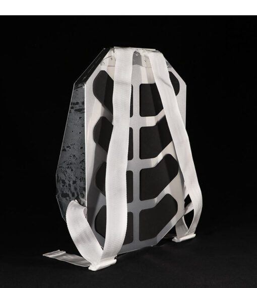 special edition metal backpack back view