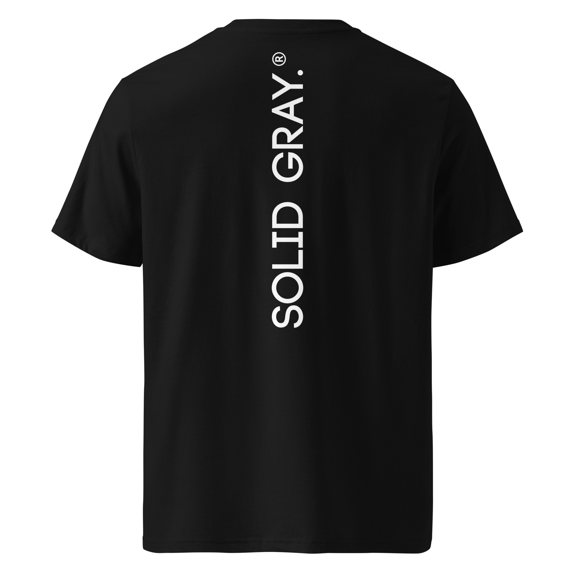 T-SHIRT 'VERTICAL' SOLID GRAY