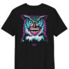 Black t-shirt with bold graphical owl print